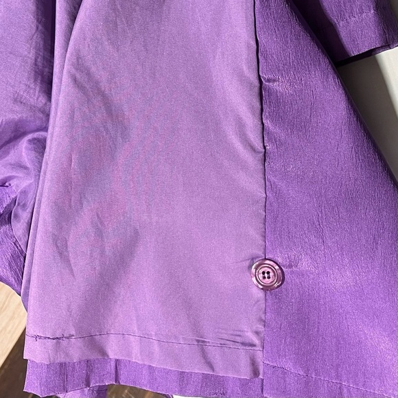 Cyclone vintage metallic purple size 4 trench raincoat - Picture 11 of 15